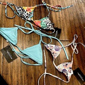 3 NEW PRETTY LITTLE THING BIKINI TOPS SMALL